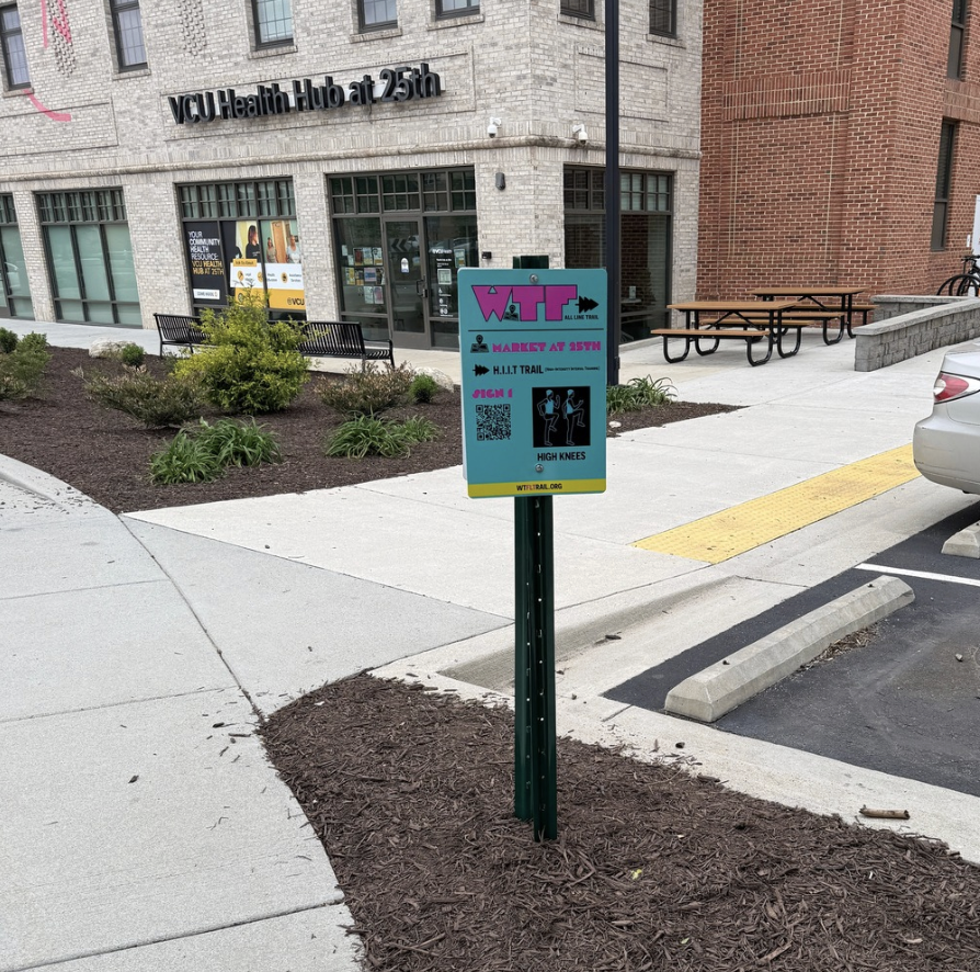 WTFLT Sign 1 installed near The Market at 25th